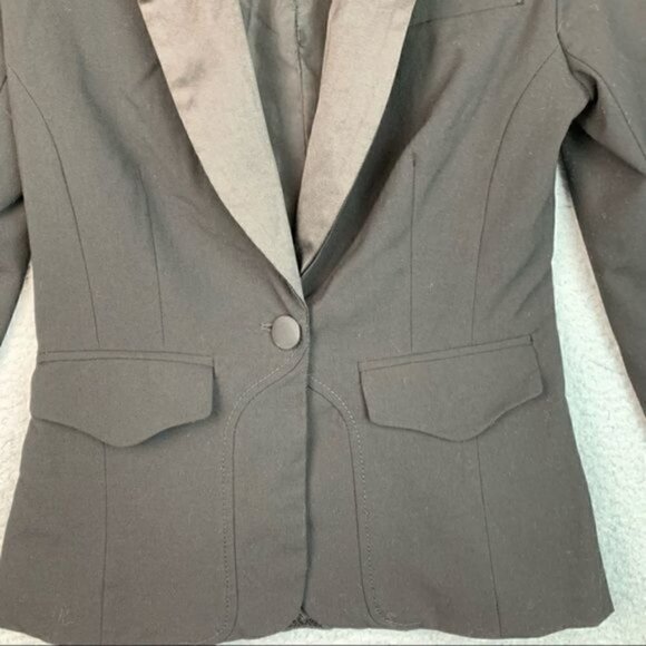 Altuzarra Target Padded Shoulder One button Collard Blazer Jacket size small - Picture 9 of 12
